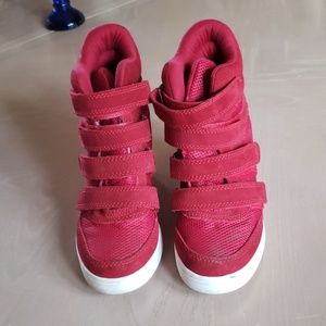 Red Aldo sneakers